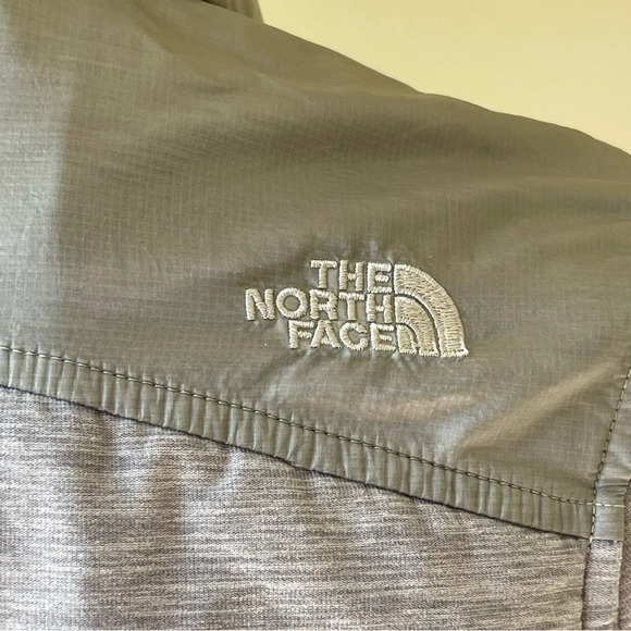 THE NORTH FACE GRAY Pseudio Puffer Jacket Thumbholes Womens size XS - Picture 4 of 14